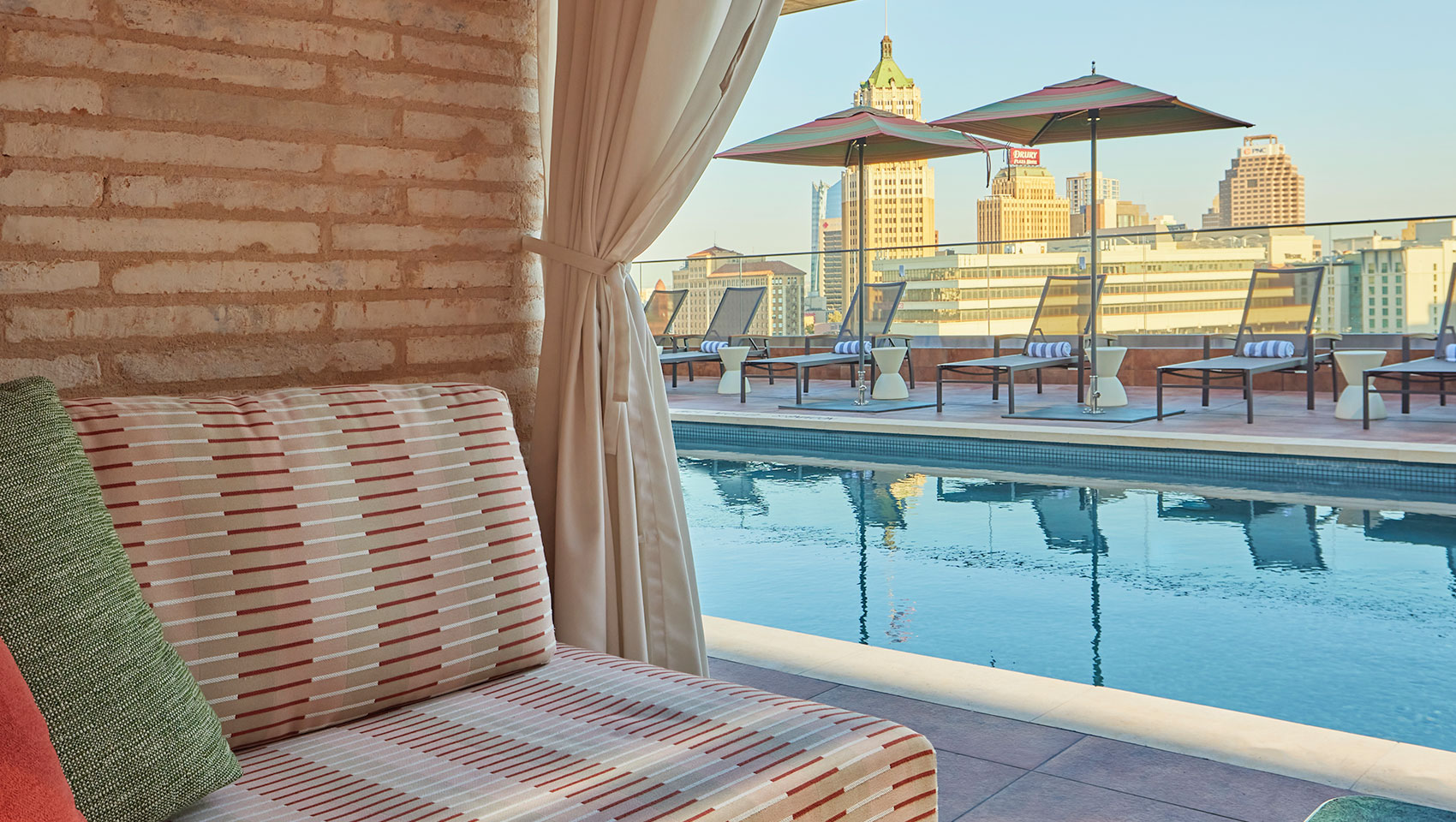 Rooftop Pool View from Cabana